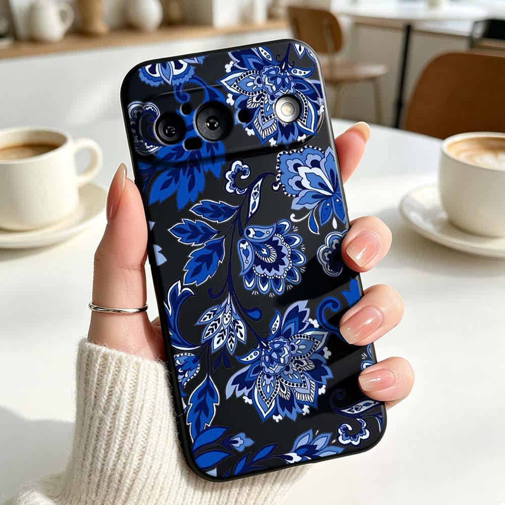 Coque de téléphone souple noir - Vintage Floral Pattern Soft Case avis et prix