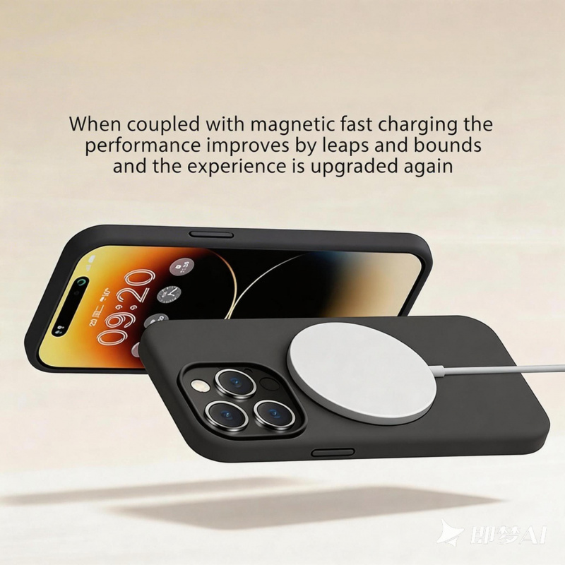 Étui de protection antichoc en - Liquid Silicone Magnetic Phone Case avis et prix