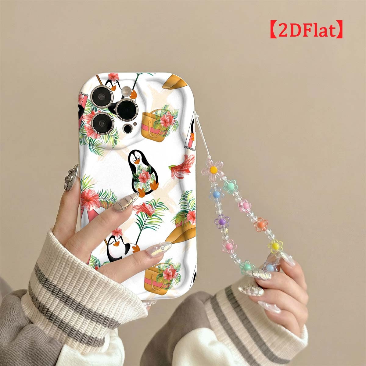 Coque de téléphone mignonne av - Cute Cartoon Wrist Strap Silicone Case avis et prix