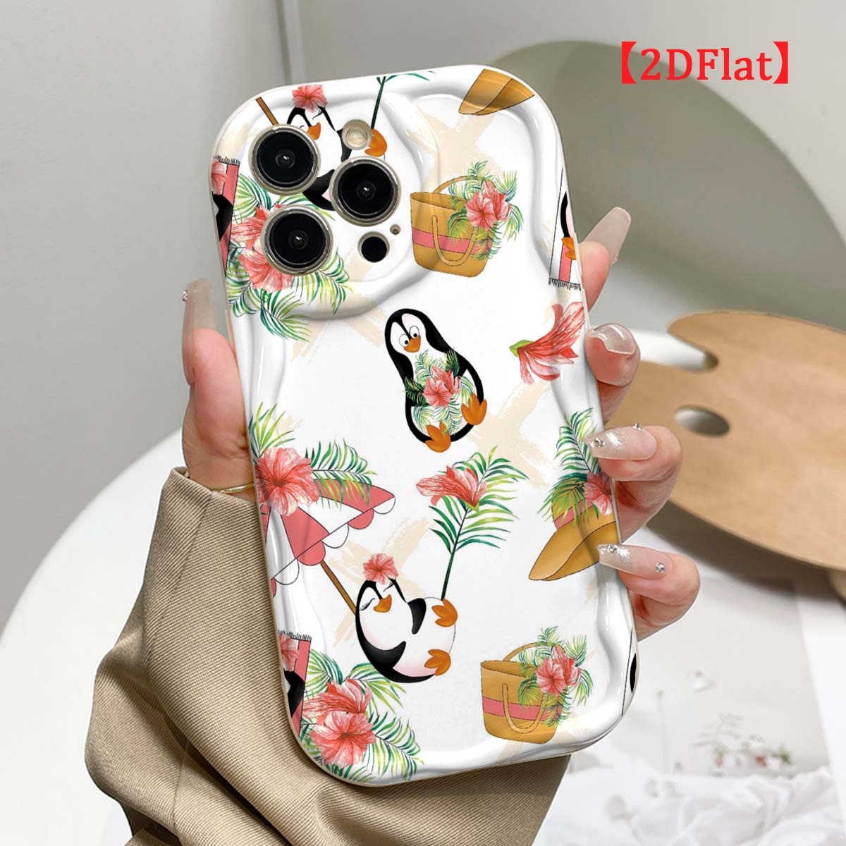 Coque de téléphone mignonne av - Cute Cartoon Wrist Strap Silicone Case avis et prix