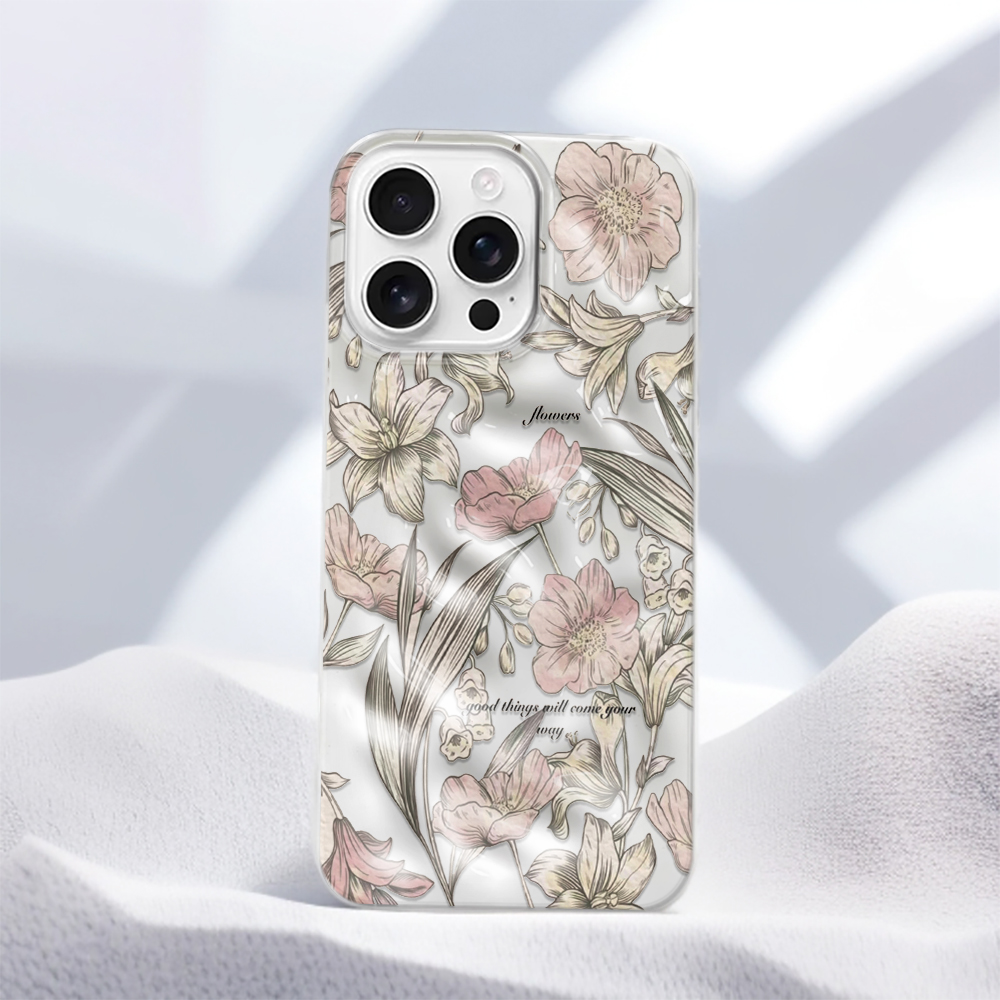 Coque de téléphone souple en T - Vintage Floral Pattern Soft Case avis et prix