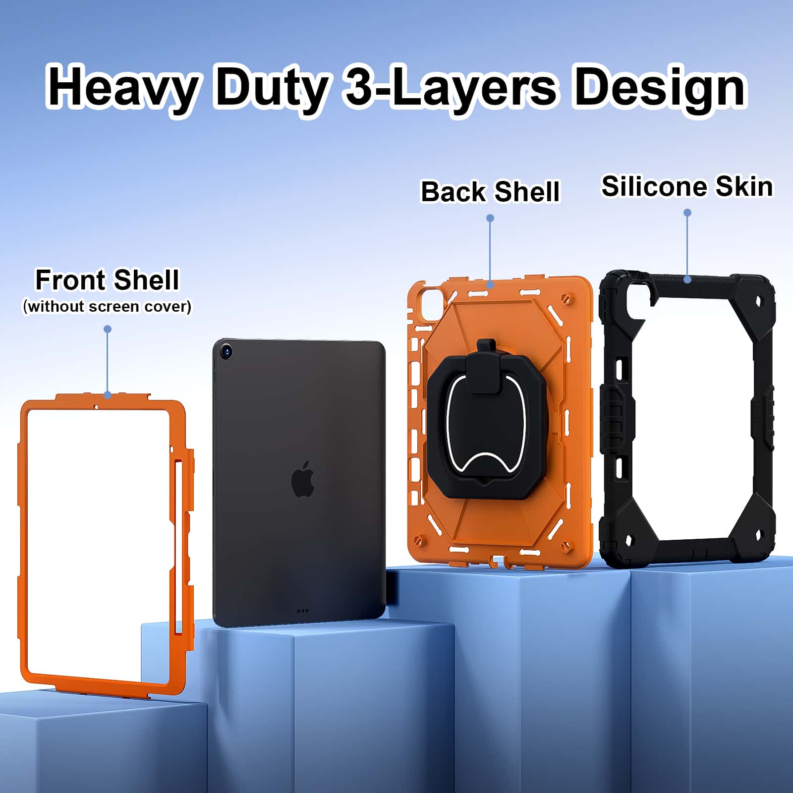 Étui pour iPad Pro 13 M5 Air 1 - Heavy Duty 360 Full Body Protective Case avis et prix