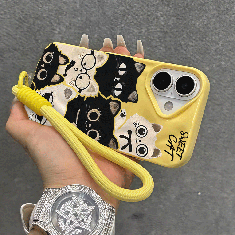 Coque de téléphone avec dragon - Cute Cartoon Wrist Strap Silicone Case avis et prix