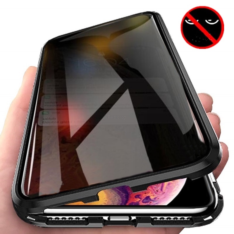 Coque Métallique Magnétique en - Anti Spy Privacy Glass Case avis et prix