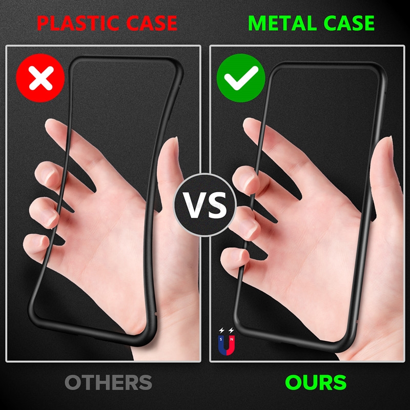 Coque Métallique Magnétique en - Anti Spy Privacy Glass Case avis et prix